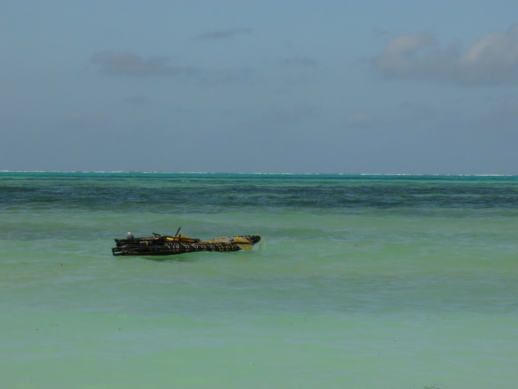 bottleboat in the ocean